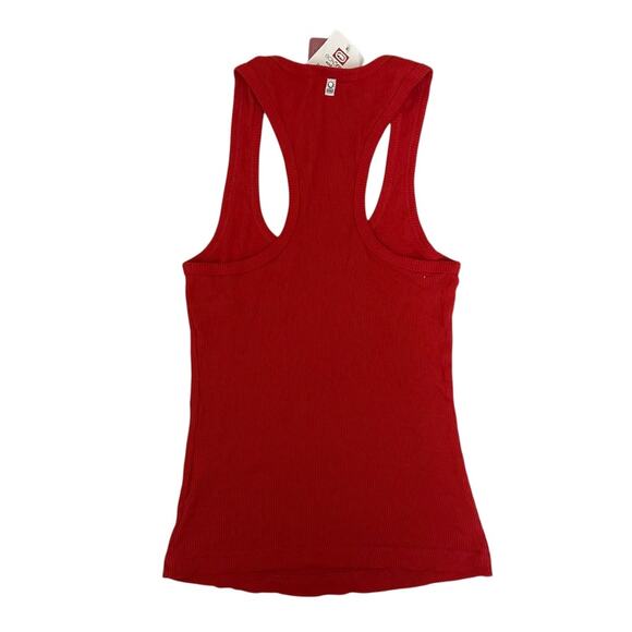 Ecko Red Y2K Ribbed Beater Sequence Tank Top Size Small Red Cotton - Picture 2 of 14
